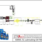 Automatisk 500ML-5L smörjoljepåfyllningslinje